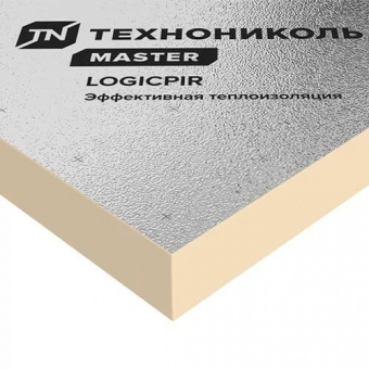 Плита теплоизоляционная LOGICPIR ТЕХНОНИКОЛЬ Ф/Ф 1190х590х50 мм, L-кромка